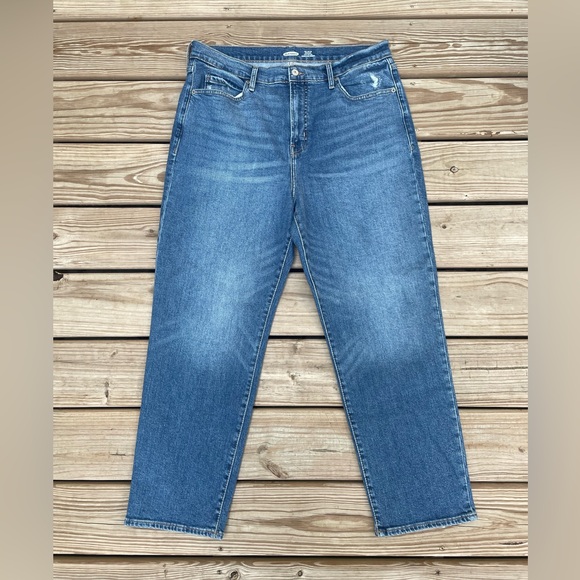 Old Navy The Sky-Hi Straight Extra High Rise Jeans - Picture 1 of 4